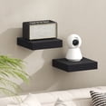 thumbnail image 2 of Furinno TANNA Set of 2 9x9 2" Thick Wall Shelf Invisible Bracket Americano, 2 of 4