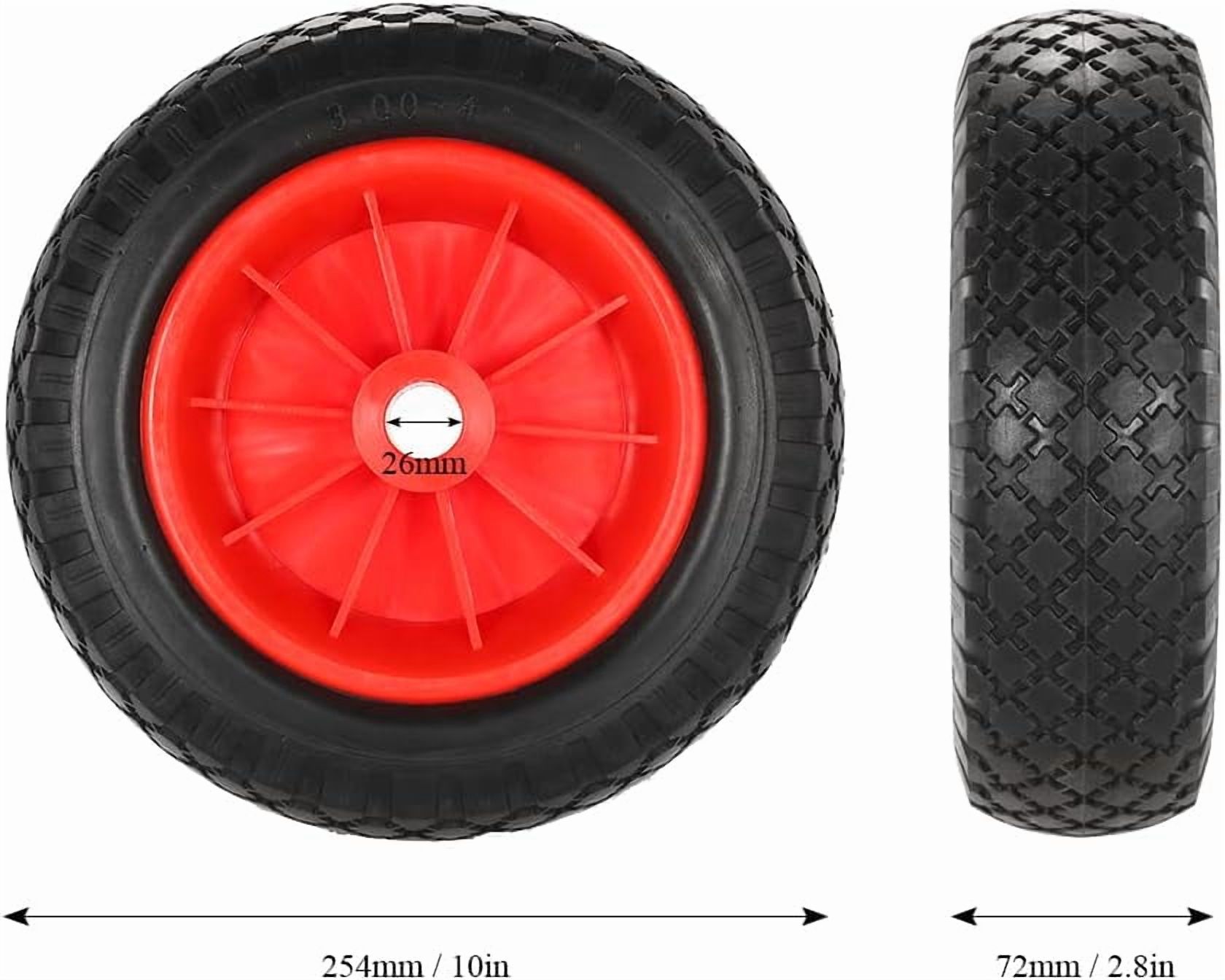 HUIOP Kayak cart Wheel, 1pc 10'' Solid Tire Wheel for Kayak Canoe Trolley Cart Replacement Tire