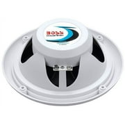 2) New Boss Audio MR6W 6.5 180W Dual Cone Marine/Boat Speakers Stereo- White
