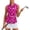 Tank tops for women Pink, variant on FASHOFT Sleeveless Golf Shirts for Women Print Collared V Neck Tennis Tank Top Cooling Polo Lightweight Vest Pink L