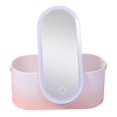 thumbnail image 2 of Caja Organizadora de Maquillaje Portátil Yinane Organizador de maquillaje con espejo de luz Rosa y blanco, 2 of 4