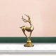 thumbnail image 4 of Estatua de ciervo en 3D, estatuilla de resina Animal, escultura , arte coleccionable hecho Pierna recta Gloria Figurilla decorativa, 4 of 6