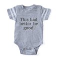 thumbnail image 1 of CafePress - This Had Better Be Good_Tr - Cute Infant Baby Football Bodysuit, 1 of 1