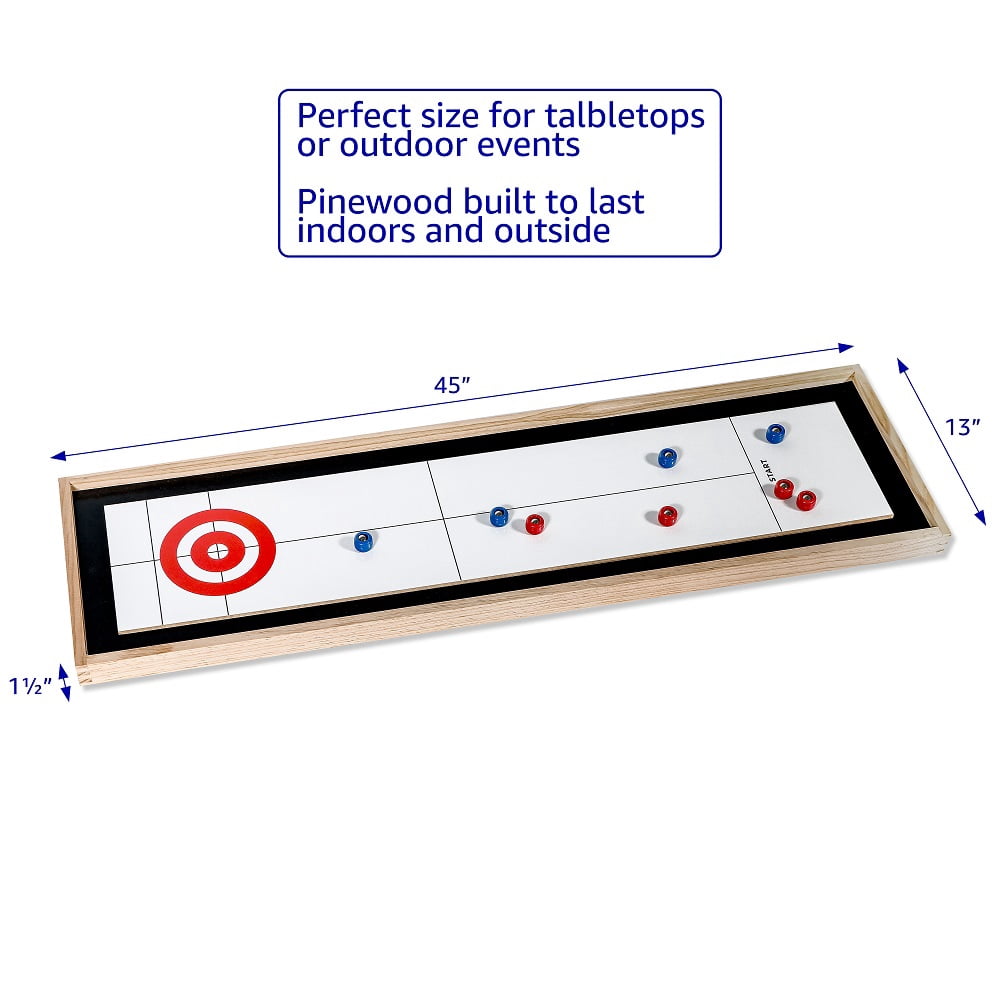 Table Top Shuffle Board Game Table Portable Game Table Curling Game