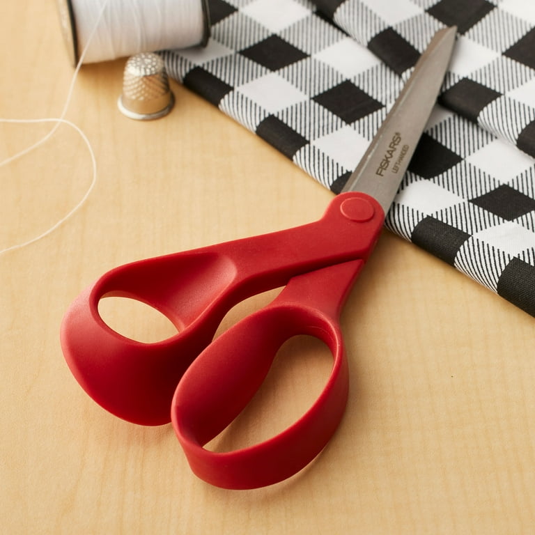 Fiskars Scissors, 8, Bent Left-Handed Scissors 