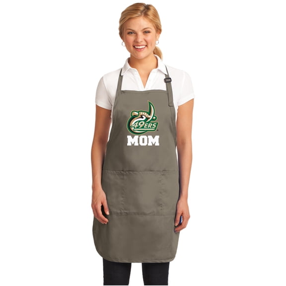 UNCC Mom Apron UNC Charlotte Mom APRONS w/ Pockets & Adjustable Neck