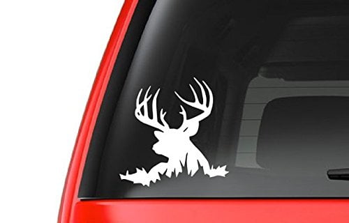 Car Truck SUV  ATV Tumbler Cooler Deer Hunting Scene Vinyl Decal Sticker 