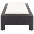 thumbnail image 5 of vidaXL Sunbed with Cushion Black Poly Rattan, 5 of 5