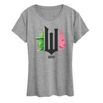 Wicked - Elphaba And Glinda Side Profile - Women's Short Sleeve Graphic T-Shirt