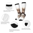 thumbnail image 2 of Bixox Cute Cow Bath Patterned Men's and Women's Knee Socks High Socks Outdoor Sports Socks, 2 of 5