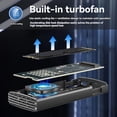 thumbnail image 5 of Carcasa para SSD M.2 de 20 Gbps con Ventilador de Refrigeración, USB-C 3.1, Protocolo Dual, Alta Velocidad, para Discos Duros Externos 2242, 2260 y 2280., 5 of 5