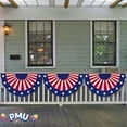 thumbnail image 2 of PMU Patriotic American Jumbo Flag Banner | 4th Of July Patriotic Decorations | Fourth of July Bunting Flag Outdoor | USA Flag Pennant Banner | Easy to Hang Patriotic Party Decorations (12/Pkg) Pkg/1, 2 of 6