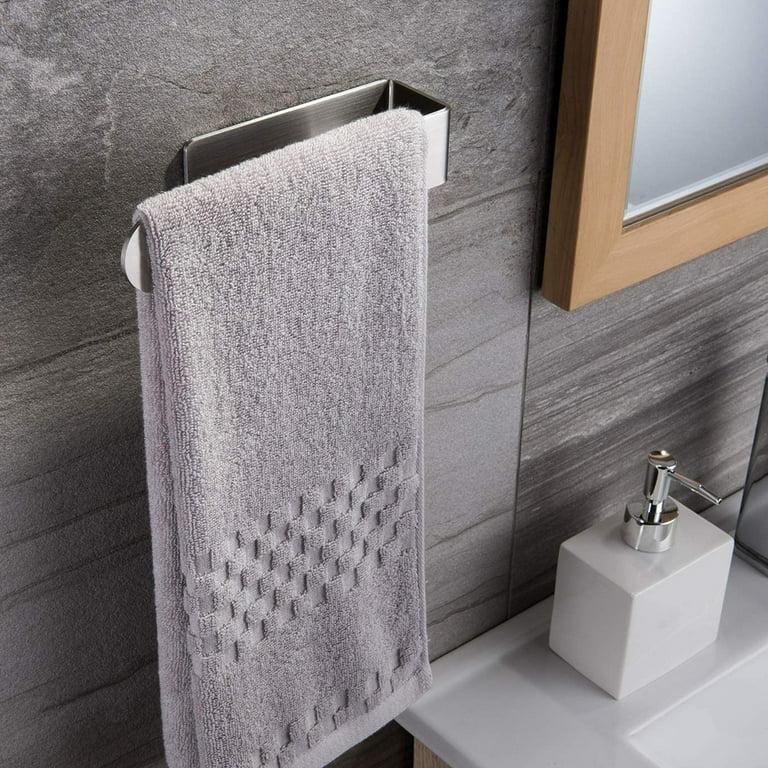 Hand Towel Holder Adhesive Hand Towel Ring Hand Towel Bar Rack No Drilling Modern Hand Towel Hanger for Bathroom Kitchen