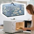 thumbnail image 2 of Whosucclay Blue Daisy Lavender Print Microwave Oven Grill Cover Protector Protective Microwave Universal Oven Dust Cover Oil-Proof Scratch Resistant Machine Protector-S, 2 of 7