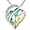 04-April-Rainbow Opal White, variant on Necklaces for Women, Infinity Love Heart Pendant with Birthstone Crystals, Jewelry Gifts for Wife, Silver Plated 18 + 2 inch Chain, Birthday or Chrismas Holiday Gift for Her, Mom, Girlfriends