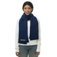 thumbnail image 2 of ZooZatz Navy Michigan Wolverines Fashion Knit Scarf, 2 of 2