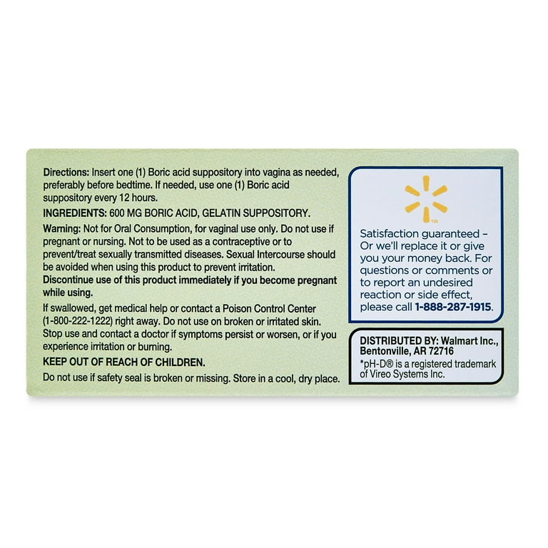 Boric acid suppository side effects deals