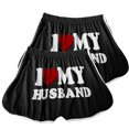 thumbnail image 4 of Sakmal 2 Pack Womens Shorts Plus Size Hotpants Mini Graphic Trendy Black Ladies Shorts with Pockets, 4 of 6