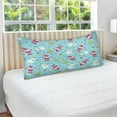 thumbnail image 5 of GZHJMY Christmas Cute Santa Snowman Tree Body Pillow Cover with Zipper, Soft and Cozy Fuzzy Fleece Body Pillow Case Cover 21 x 54 in,Plush Long Body Pillow Pillowcase Home Decor, 5 of 7