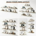 thumbnail image 7 of Picture Ledge Shelf, Small Floating Shelves Set of 8, 16 Inches Nursery Book Shelves for Toys Storage, Kids Bookshelf Wall Mounted for Living Room Bedroom Decor Books Photo Frames, Distressed Grey, 7 of 7