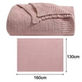 thumbnail image 2 of Manta de punto para adultos, suave y cálida, transpirable, esponjosa, para sofá, cama, reversible, acogedora y difusa, para todas las estaciones, 2 of 5