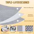 thumbnail image 2 of shiyou-Triple-Layer Wire Dishcloth Multipurpose Wire Dishwashing Rags for Cleaning Dishes Cookware Microwave Stove Kitcken Counter,Powerful and Quick Cleaning Ability,Non Scratch Reusable Wet&Dry Use, 2 of 4