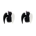 thumbnail image 2 of Clearance Sale! Set of 2 Resin Halloween Cat Figurines, Witch Hat Moon Pumpkin Tabletop Decor Collection, 2 of 5