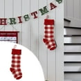 thumbnail image 5 of Woolen Wall Decoration Christmas Gift Bags Christmas Decoration Pendant Knitting Candy Bag Lattice Socks, 5 of 5