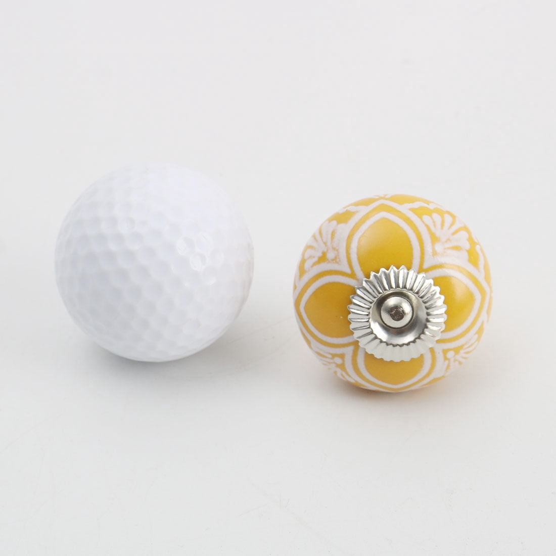 Unique Bargains Ceramic Knobs Vintage Round Pull Handle Furniture Cupboard Dresser Door