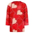 thumbnail image 6 of Garbnen Valentine Day Shirts for Women 3/4 Sleeve T Shirts for Women Love Heart Print Crew Neck Dressy Pullover Blouse Tee, 6 of 6