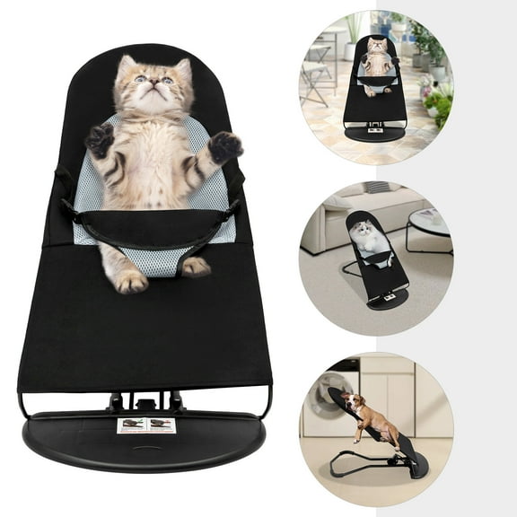 Pet Rocking Chair for Small Dogs and Cats - Comfortable & Washable Design