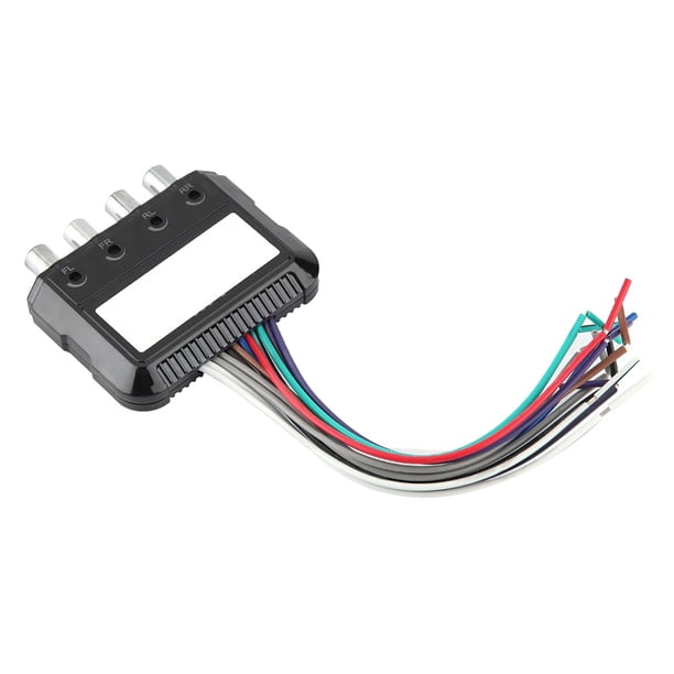 Amplificador De Coche De 4 Canales Convertidor Alto A Bajo Con Cable De Control De Potencia