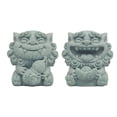 thumbnail image 3 of 2x Mini estatua , regalos para amantes, figura de Animal, decoración del hogar, escultura de piedra de jardinería, obras de arte para sala de, 3 of 9