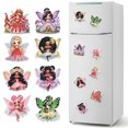 thumbnail image 1 of Nevera Imán Pintura Diamantes Refrigerador Arte Calcomanías 6 Piezas Floración para Tablas Blanca, 1 of 9