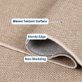 thumbnail image 6 of FairOnly 9'x12'Modern Solid Color Knitted Machine Washable Area Rug Low Pile Pet Friendly Non Slip Indoor Minimalist Rug for Living Room Dining Room,Beige, 6 of 8