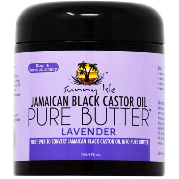 Sunny Isle Jamaican Black Castor Oil Pure Butter Lavender, 4 oz (Pack of 2)