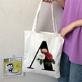 thumbnail image 6 of Vikakiooze 2023 Home Storage and Organization Personalised Initial Tote Bag Floral Watercolour Gift For Her Letter Tote Bag, 6 of 8