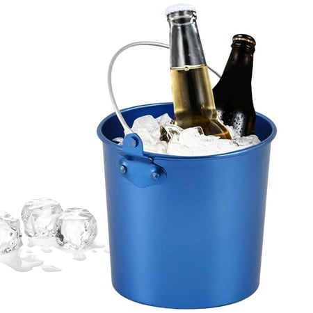 

Multifunctional KTV Ice Bucket Party Supplies Snack Storage Bucket Kitchenware barrel for home Chilling Fries Chips Blue Large