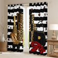 thumbnail image 2 of Erosebridal Brown Leopard Cheetah Print Blackout Curtains Set of 2 (52x84 Each),Fashion Women High Heels Girls Gifts Window Curtains For Adults, 2 of 7
