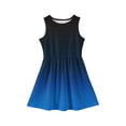 thumbnail image 4 of LTTVQM Dresses for Girls 12-13 Casual Gradient Sundress Church Sleeveless Midi Dresses Fashion Crewneck Spring Dress Dark Blue 12-13 Years, 4 of 4