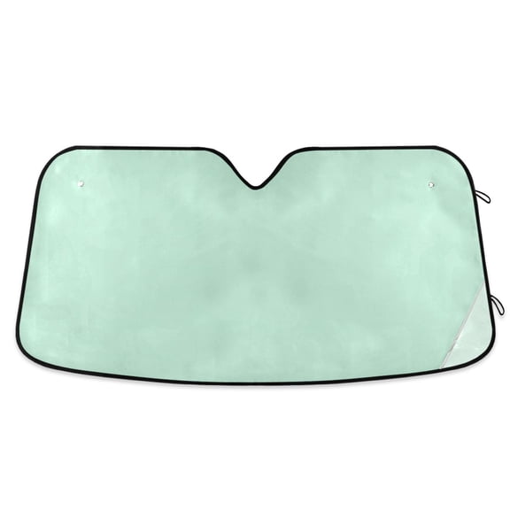 Pastel Green Car Windshield Sun Shade Foldable Car Front Window Visor Heat and UV Protection 53x23.5