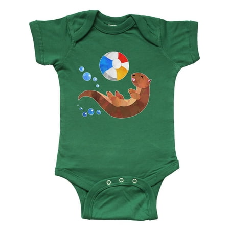 

Inktastic Cute Otter and Beachball Gift Baby Boy or Baby Girl Bodysuit