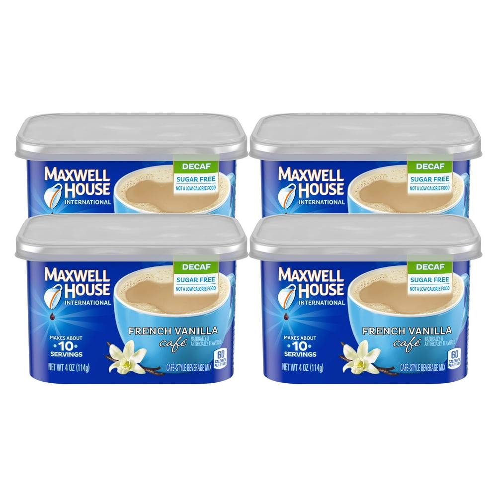 Maxwell House International French Vanilla Sugar Free Decaffeinated