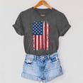 thumbnail image 6 of Vetsdori Women's USA Years Anniversary T Shirts Short Sleeve Red White and Blue Pullover American Flag Graphic Casual July 4th,Independence Day Summer Shirts for Women Fashion, 6 of 7