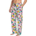 thumbnail image 2 of Uemuo Pineapple And Leaves Pattern Men's Wide Leg Palazzo Lounge Pants with Pockets Light Weight Loose Comfy Casual Pajama Pants-X-Large, 2 of 9