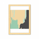 thumbnail image 1 of YELLOW ABSTRACT plantas Art patron Cuadro de madera decorativa marco de casa A4, 1 of 3