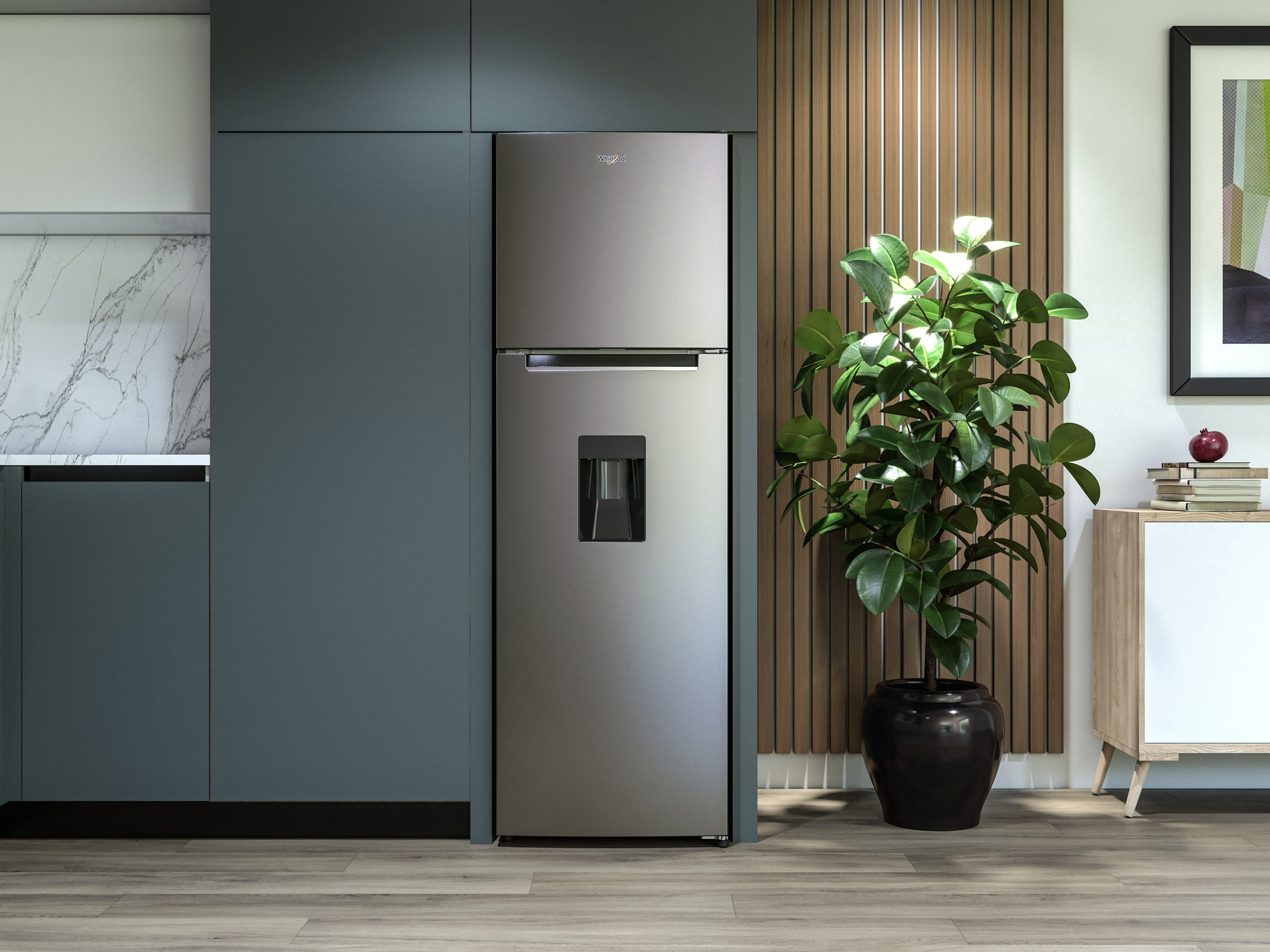 Whirlpool WT32409D Xpert Inverter Top Mount Refrigerator 9 Cu.Ft With Dispenser
