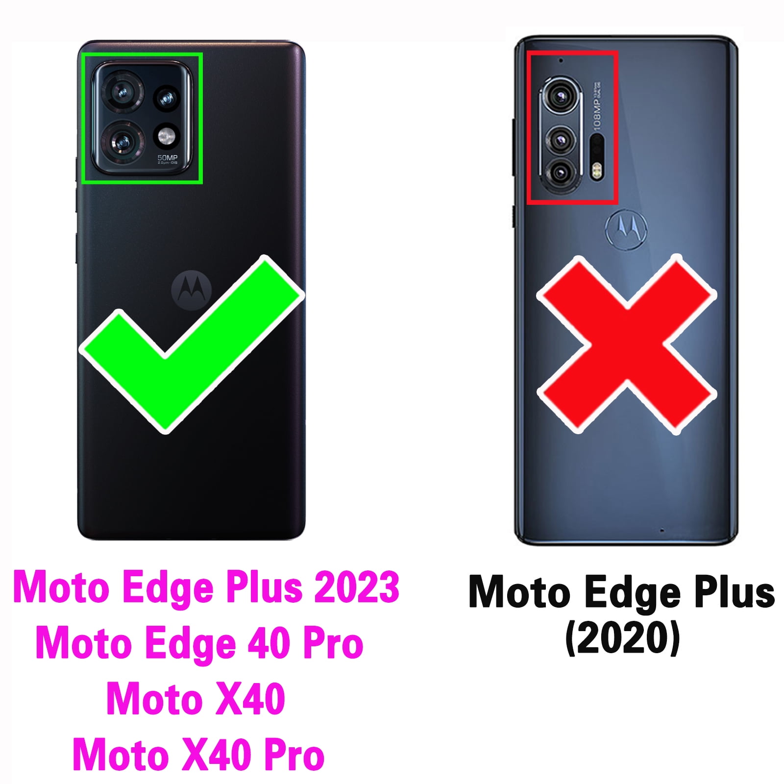 Phone Case for Motorola Edge+ Plus 2023/Edge 40 Pro 5G/Moto X40 Zipper Wallet Detachable Cell Cover with Tempered Glass Screen Protector Crossbody Lanyard Strap Glitter Flip Card Holder Slot Black