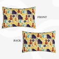 thumbnail image 2 of Uemuo Musical Instruments Print Throw Pillow Case – Cozy & Soft Cushion Cover, Hypoallergenic Pillow Case for Sleeping, Perfect for Women with Envelope Closure-14"x20", 2 of 6