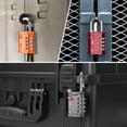 thumbnail image 5 of FORGE Zinc Die-Cast TSA Approved Lock for Heavy Duty Tool Box and Case, 1.6 inch (40mm)  Combination Padlock for Travel, Black 2PK., 5 of 9